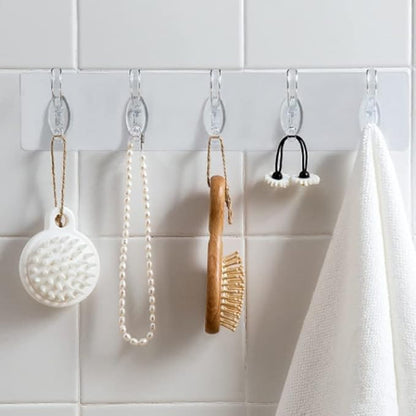 6-in-1 Wall Hook: Versatile, Durable, and Transparent