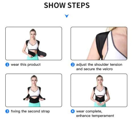 Premium Adjustable Back Posture Corrector/ Slouching Relieve Pain Belt Men Women