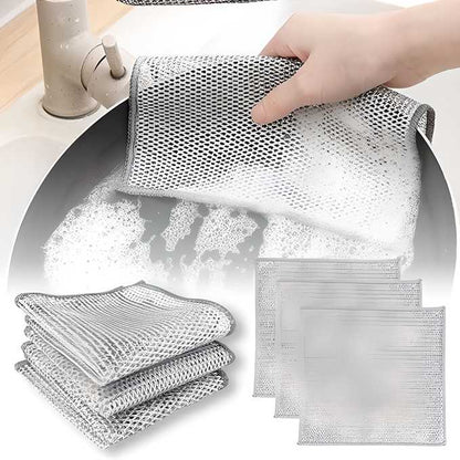 Multipurpose Wire Dishwashing Rags for Wet and Dry