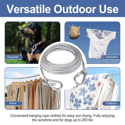 Heavy Duty Stainless Steel Wire Rope Clothesline