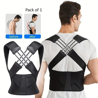 Premium Adjustable Back Posture Corrector/ Slouching Relieve Pain Belt Men Women