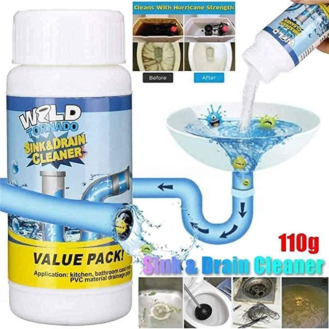 Powerful Drain Blockage Cleaner Sink Cleaner Powder