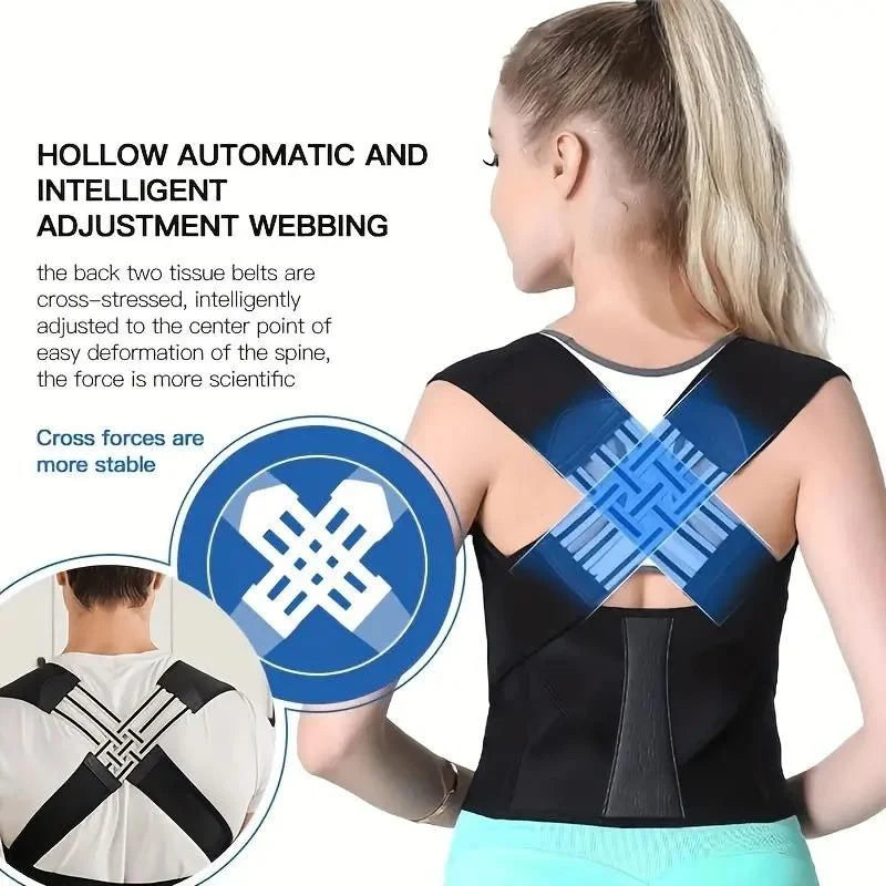 Premium Adjustable Back Posture Corrector/ Slouching Relieve Pain Belt Men Women