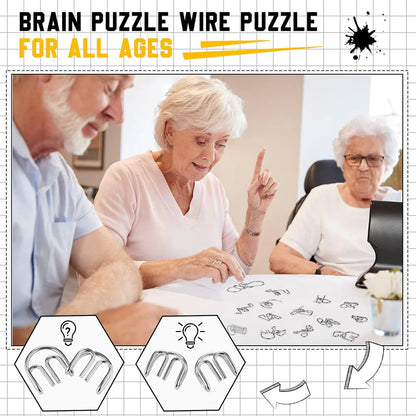 Brain Twist Metal Puzzle IQ Test