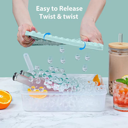 Premium Ice Ball Maker Tray Craft Crystal - Clear Spheres