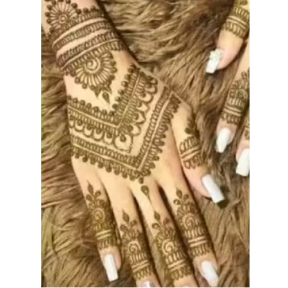 Layered Traditional Pattern Mehndi Stencil