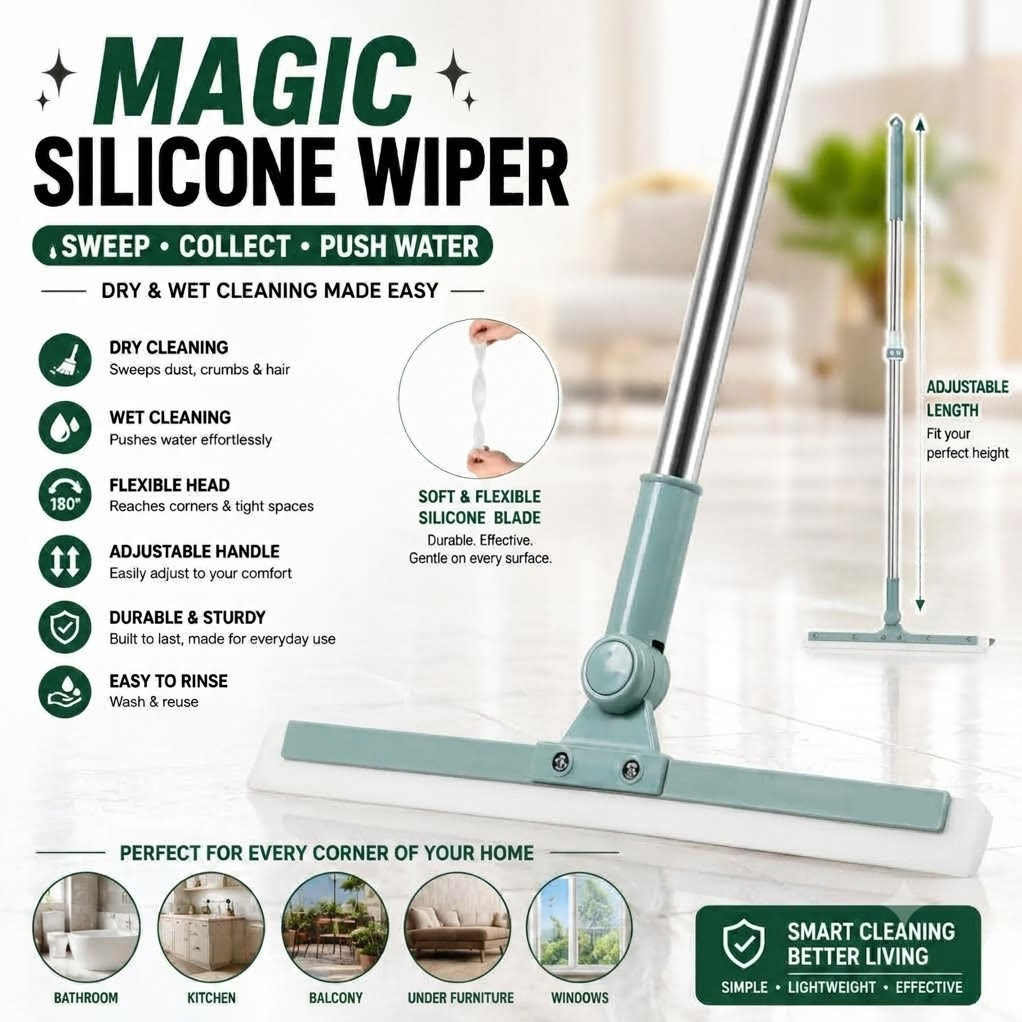 🧹 Magic Silicone Wiper – The Desi Jhaadu’s Smarter Cousin! 🌟